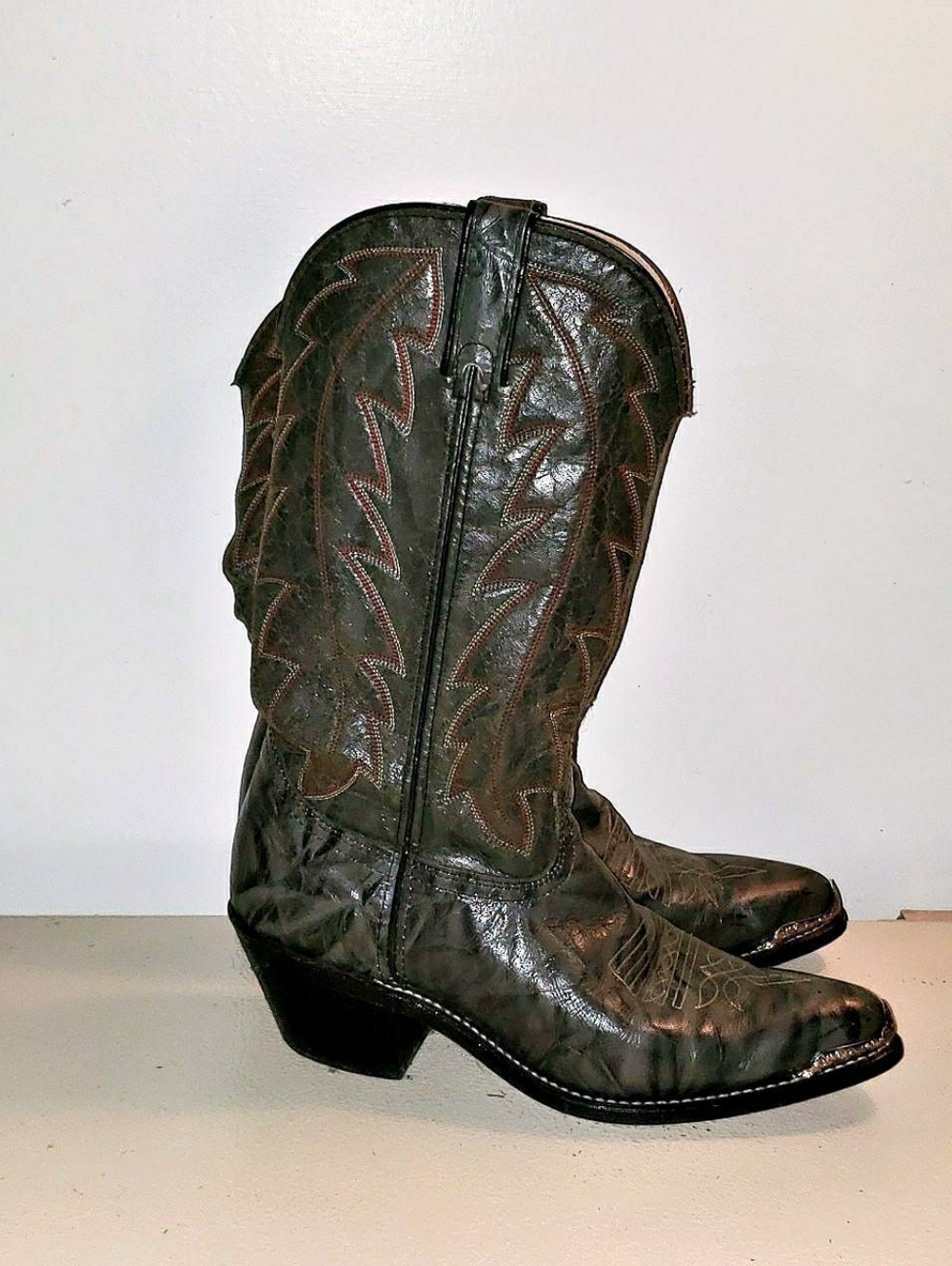 Durango Silver Western Stitch-Accent Boots